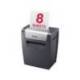 DESTRUCTORA DE DOCUMENTOS MARCA REXEL MOMENTUM X308 CAPACIDAD DE CORTE 8 HOJAS DESTRUYE GRAPAS Y CLIPS 15 LITROS