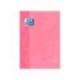RECAMBIO COLOR 1 OXFORD DIN A4+ 80 HOJAS 90 GR CUADRO 5 MM 4 TALADROS COLOR ROSA