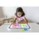 JUEGO MINILAND SET DE 16 AROS TRANSLUCIDOS Y 12 TARJETAS DE ACTIVIDADES DIFERENTES TEMATICAS 235X195X80 MM