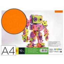 Goma eva liderpapel naranja paquete de 10 hojas