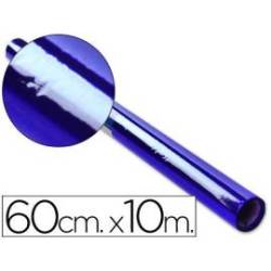 Papel celofan Liderpapel 60cmx10m azul