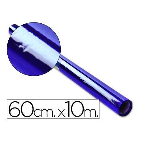 Papel celofan Liderpapel 60cmx10m azul