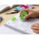 GOMA LIDERPAPEL RECTANGULAR CON PROTECTOR DE PLASTICO SACAPUNTAS 2 USOS Y CEPILLO COLORES SURTIDOS
