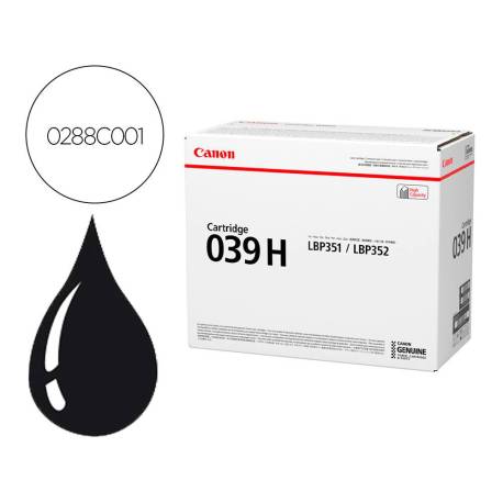 TONER CANON 039H ISENSYS LBP351X LBP352X COLOR NEGRO