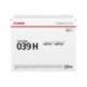 TONER CANON 039H ISENSYS LBP351X LBP352X COLOR NEGRO