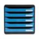 FICHERO DE CAJONES SOBREMESA MARCA EXACOMPTA BIG-BOX CLEAN SAFE 5 CAJONES AZUL