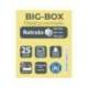 FICHERO DE CAJONES SOBREMESA MARCA EXACOMPTA BIG-BOX AQUAREL NEGRO 4 CAJONES COLORES PASTEL GLOSSY