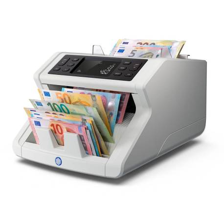CONTADOR TOTALIZADOR DE BILLETES MARCA SAFESCAN 2265 CUENTA EURO LIBRA MEZCLADOS VERIFICA UV/MG/COLOR/TAMAÑO Y ESPESOR