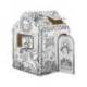 CASA DE JUEGO MARCA BANKERS BOX PLAYHOUSE UNICORNIO PARA PINTAR FABRICADA EN CARTON RECICLADO 1210X960X810 MM
