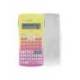 CALCULADORA MARCA MILAN CIENTIFICA M240 SUNSET TAPA TRANSLUCIDA 2 LINEAS 240 FUNCIONES 10+2 DIGITOS COLOR ROSA /AMARILLO