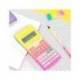 CALCULADORA MARCA MILAN CIENTIFICA M240 SUNSET TAPA TRANSLUCIDA 2 LINEAS 240 FUNCIONES 10+2 DIGITOS COLOR ROSA /AMARILLO