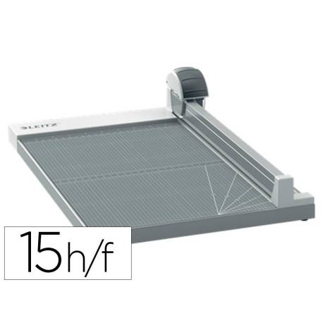 CIZALLA DE RODILLO LEITZ DIN A4+ BASE MADERA PLASTIFICADA LONGITUD CORTE 381 MM CAPACIDAD DE CORTE 15H