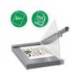 GUILLOTINA DE PALANCA MARCA LEITZ PRECISION OFFICE PRO A4+ BASE CRISTAL LONGITUD CORTE 381 MM CAPACIDAD DE CORTE 25 HOJAS