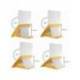SOPORTE PARA PORTATIL MARCA LEITZ ERGO COSY AJUSTABLE 4 ALTURAS COLOR AMARILLO 310X50X247 MM