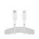 CABLE TRENZADO BELKIN CAA004BT1MWH USB-C A LIGHTNING BOOST CHARGE LARGO 1 M BLANCO