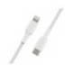CABLE TRENZADO BELKIN CAA004BT1MWH USB-C A LIGHTNING BOOST CHARGE LARGO 1 M BLANCO
