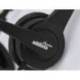 AURICULAR NGS VOX 505 MICROFONO Y CONTROL DE VOLUMEN DIADEMA AJUSTABLE JACK 3,5 MM LONGITUD CABLE COLOR NEGRO