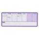 PLANIFICADOR SEMANAL MARCA NOBO MAGNETICO COLOR VIOLETA 140X360 MM