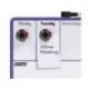 PLANIFICADOR SEMANAL MARCA NOBO MAGNETICO COLOR VIOLETA 140X360 MM