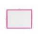 PIZARRA BLANCA NOBO MAGNETICA MARCO COLOR FUCSIA 430X585 MM