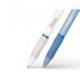 Boligrafo sharpie fashion retractil tinta gel azul 0,7 mm azul hielo y blanco