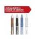 Boligrafo sharpie fashion retractil tinta gel azul 0,7 mm azul hielo y blanco
