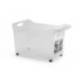 CARRITO MULTIUSOS N 2 TRANSPARENTE CON ASA 240X455X275 MM