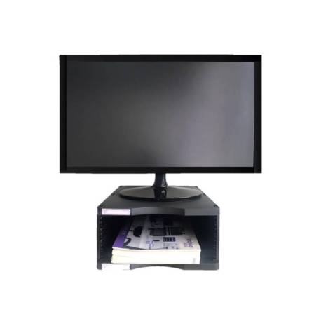 SOPORTE MARCA ARCHIVO 2000 PARA MONITOR POLIESTER 100% RECICLADO CON COMPARTIMENTO PARA FORMATOS DIN A4 Y FOLIO