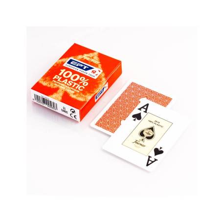 BARAJA MARCA FOURNIER POKER INGLES PLASTICO EUROPEAN POKER TOUR INDICE GIGANTE
