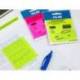 BLOC DE NOTAS ADHESIVAS QUITA Y PON MARCA MILAN 76X76 MM REMOVIBLE PLASTICO TRANSLUCIDO ROSA FLUOR 50