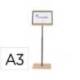 EXPOSITOR MARCA ROCADA DE SUELO SERIE NATURAL MAGNETICO ROTATIVO 360 ALTURA AJUSTABLE DIN A3