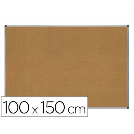PIZARRA CORCHO MARCA ROCADA MARCO ALUMINIO CON CANTONERAS 100X150 CM