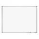 PIZARRA BLANCA MARCA ROCADA LACADA MAGNETICA MARCO ALUMINIO CON CANTONERAS 90X120 CM