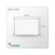 PIZARRA BLANCA MARCA ROCADA LACADA MAGNETICA MARCO ALUMINIO CON CANTONERAS 90X120 CM