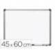 PIZARRA BLANCA MARCA ROCADA LACADA MAGNETICA MARCO ALUMINIO CON CANTONERAS 45X60 CM