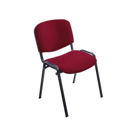 SILLA MARCA ROCADA CONFIDENTE ESTRUCTURA METALICA ASIENTO TELA IGNIFUGA BURDEOS 570X410X810 MM