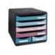 FICHERO CAJONES DE SOBREMESA MARCA EXACOMPTA SKANDI DIN A4+ POLIPROPILENO RECICLADO 6 CAJONES COLORES SURTIDOS