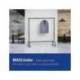 PERCHERO MARCA ROCADA MAULLIMBO CABALLETE EXTENSIBLE CON RUEDAS COLOR NEGRO 1270X505X1570 MM