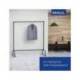 PERCHERO MARCA ROCADA MAULLIMBO CABALLETE EXTENSIBLE CON RUEDAS COLOR NEGRO 1270X505X1570 MM