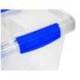 CONTENEDOR PLASTICO MARCA PLASTICFORTE N 7 TRANSPARENTE CON TAPA 61L 73X41X32 CM