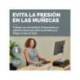ALFOMBRILLA PARA RATON MARCA FELLOWES CON REPOSAMUÑECAS BREYTA AZUL 250X210X25 MM