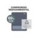 ALFOMBRILLA PARA RATON MARCA FELLOWES CON REPOSAMUÑECAS BREYTA AZUL 250X210X25 MM