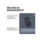 ALFOMBRILLA PARA RATON MARCA FELLOWES CON REPOSAMUÑECAS BREYTA AZUL 250X210X25 MM