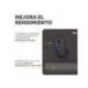 ALFOMBRILLA PARA RATON MARCA FELLOWES CON REPOSAMUÑECAS BREYTA NEGRO 250X210X25 MM