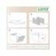 CAJA DE ALMACENAJE LEITZ CARTON MEDIANA BAJA CON ASA DE PIEL COLOR BEIGE PACK DE 2 UNIDADES