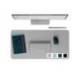 ALFOMBRILLA DE SOBREMESA MARCA LEITZ 80X40 CM COLOR GRIS CLARO
