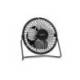 VENTILADOR SOBREMESA MARCA AVANT 3W DIAMETRO 100 MM ALIMENTACION USB LONGITUD CABLE 1 MT COLOR NEGRO