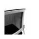 SILLA MARCA ROCADA CONFIDENTE BRAZOS FIJOS ESTRUCTURA METALICA BLANCA ASIENTO TELA IGNIFUGA RESPALDO DE MALLA