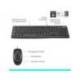 Set teclado + raton con cable Logitech Negro