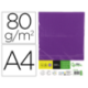 PAPEL COLOR MARCA LIDERPAPEL DIN A4 80 GR LILA INTENSO PAQUETE DE 500 HOJAS